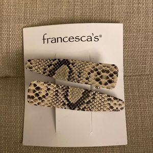 Francesca Snake-print Hair Pin